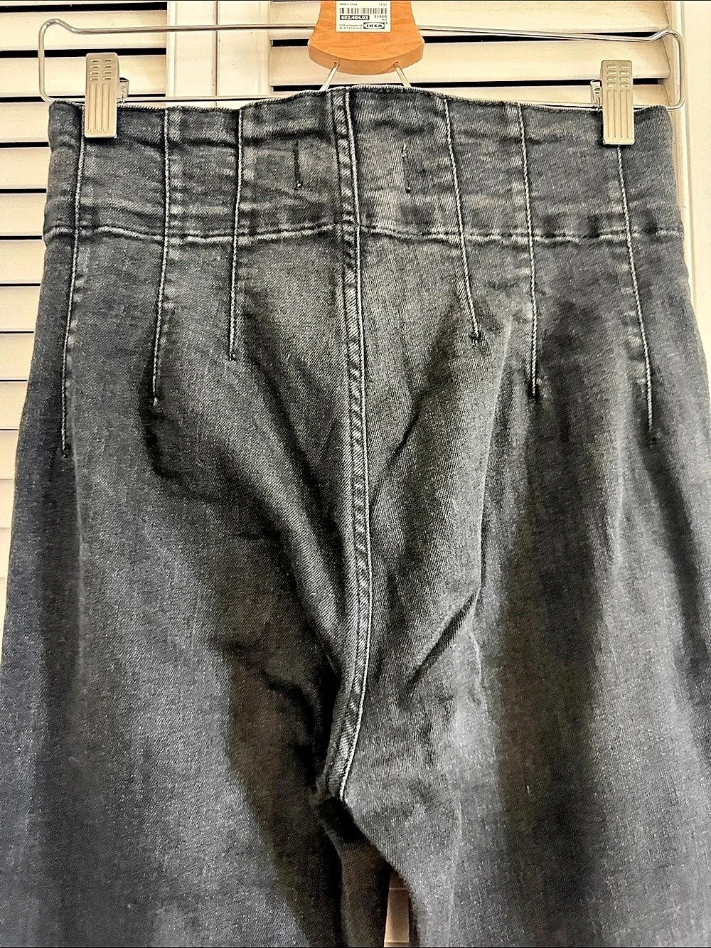 Free People Penny Pull-On Flare Jeans Black